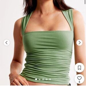 Green Abercrombie top